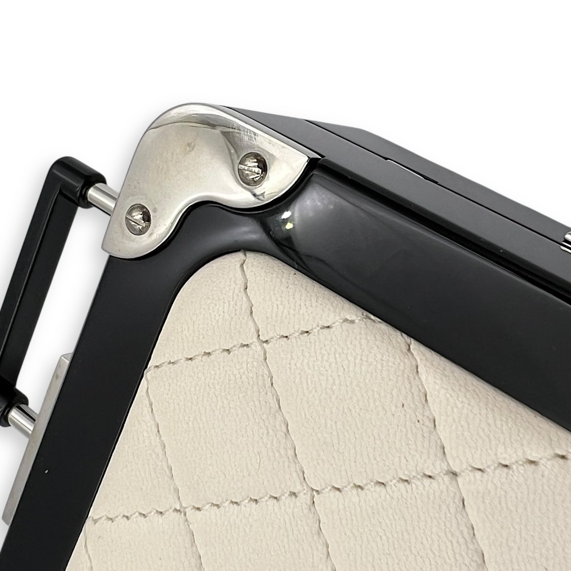 Minaudiere Trolley Clutch White in Others, Silver hardware - Image 8
