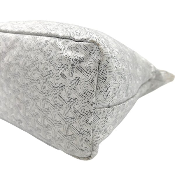 Boheme Tote Bag PM White in Coated Canvas, Silver hardware - Image 8