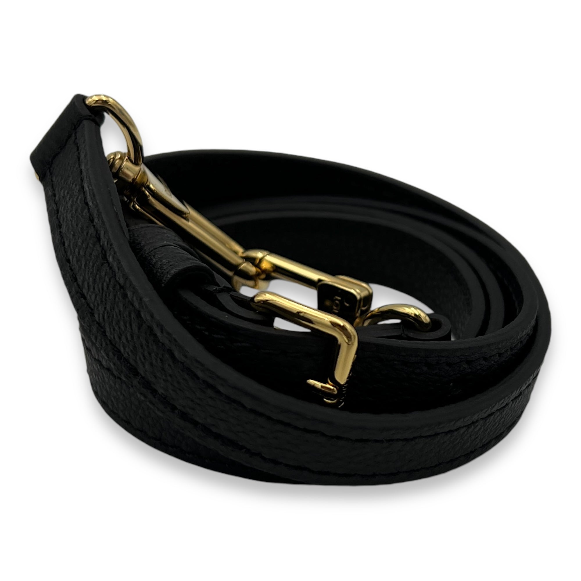 Speedy Bandouliere Nano Black Top Handle Bag in Monogram Empreinte Leather, Gold hardware - Image 11