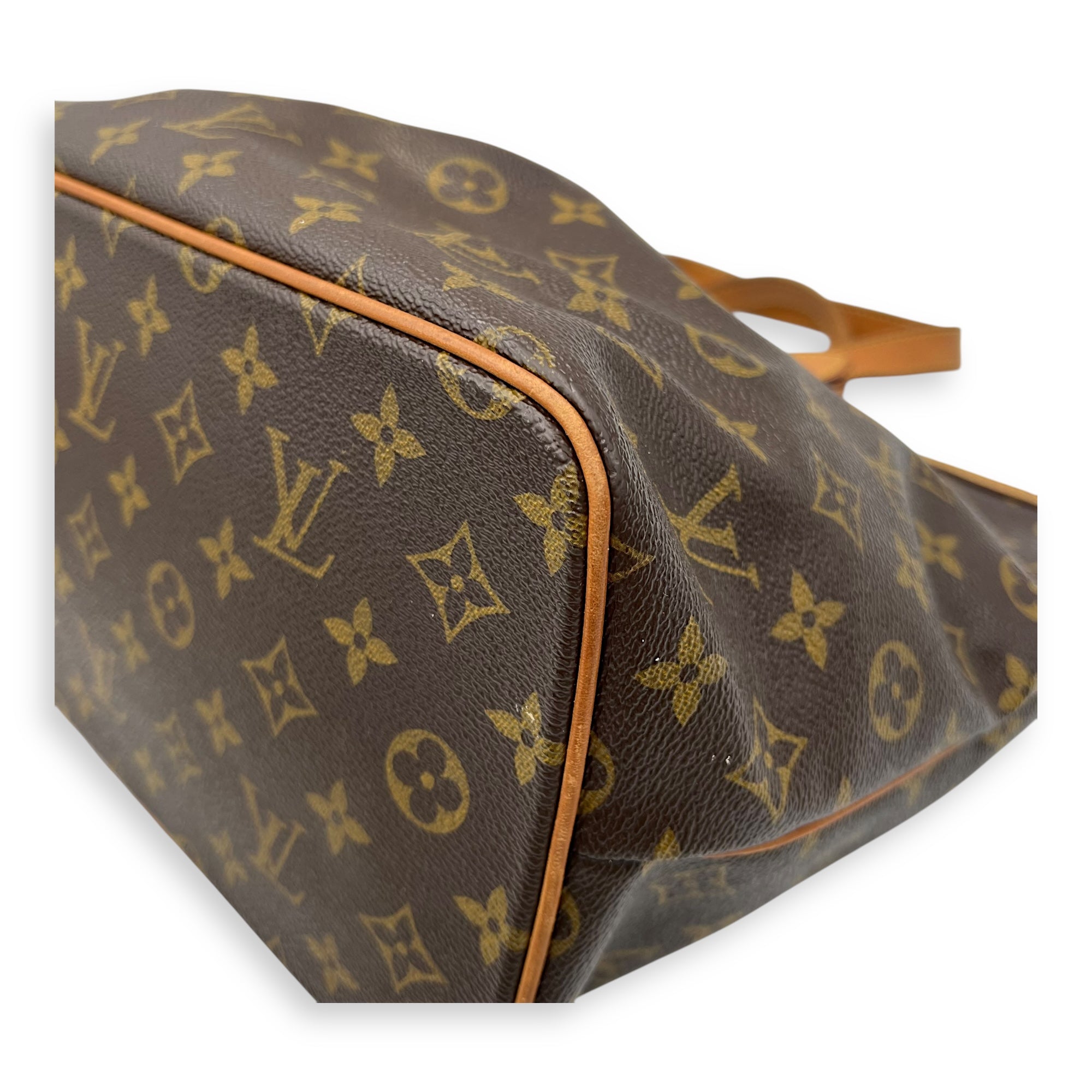 Palermo Top Handle Bag Brown in Monogram Coated Canvas, Gold hardware - Image 8