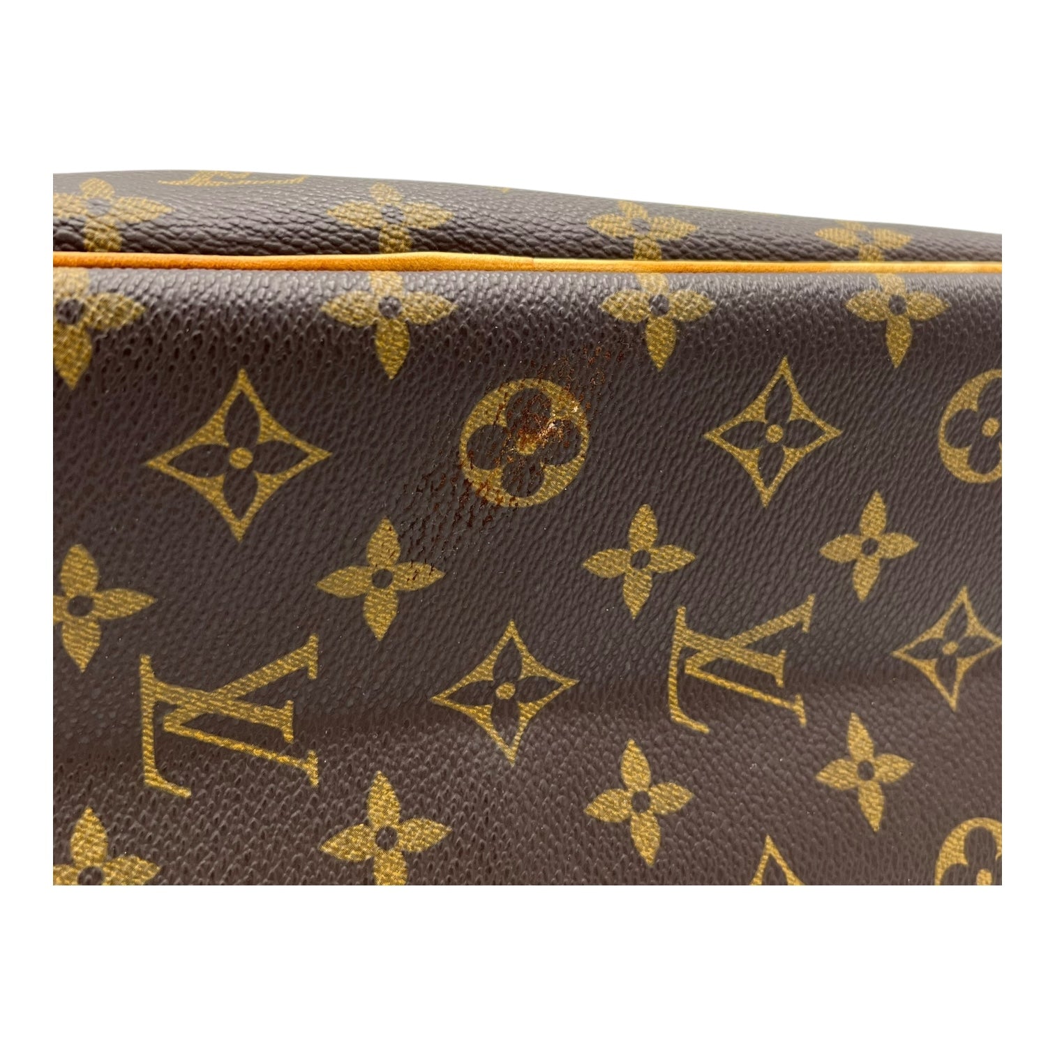 Deauville Top Handle Bag Brown in Monogram Coated Canvas, Gold hardware - Image 12