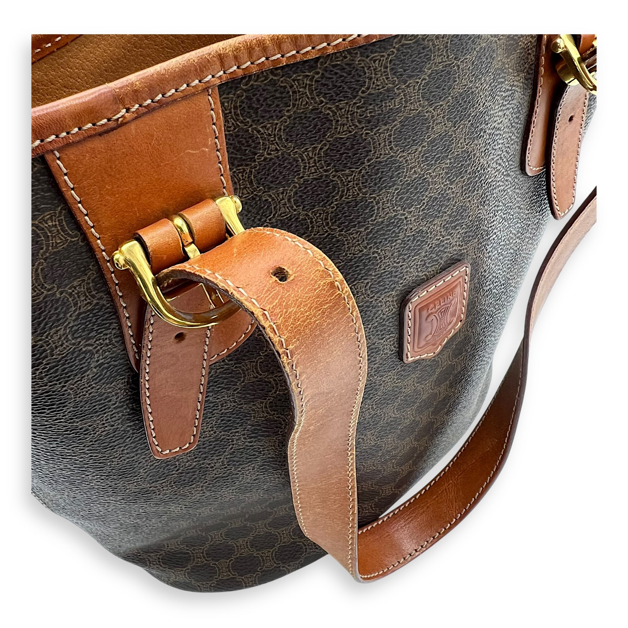 Macadam Shoulder Bag Brown in Coated Canvas, Gold hardware - Image 17