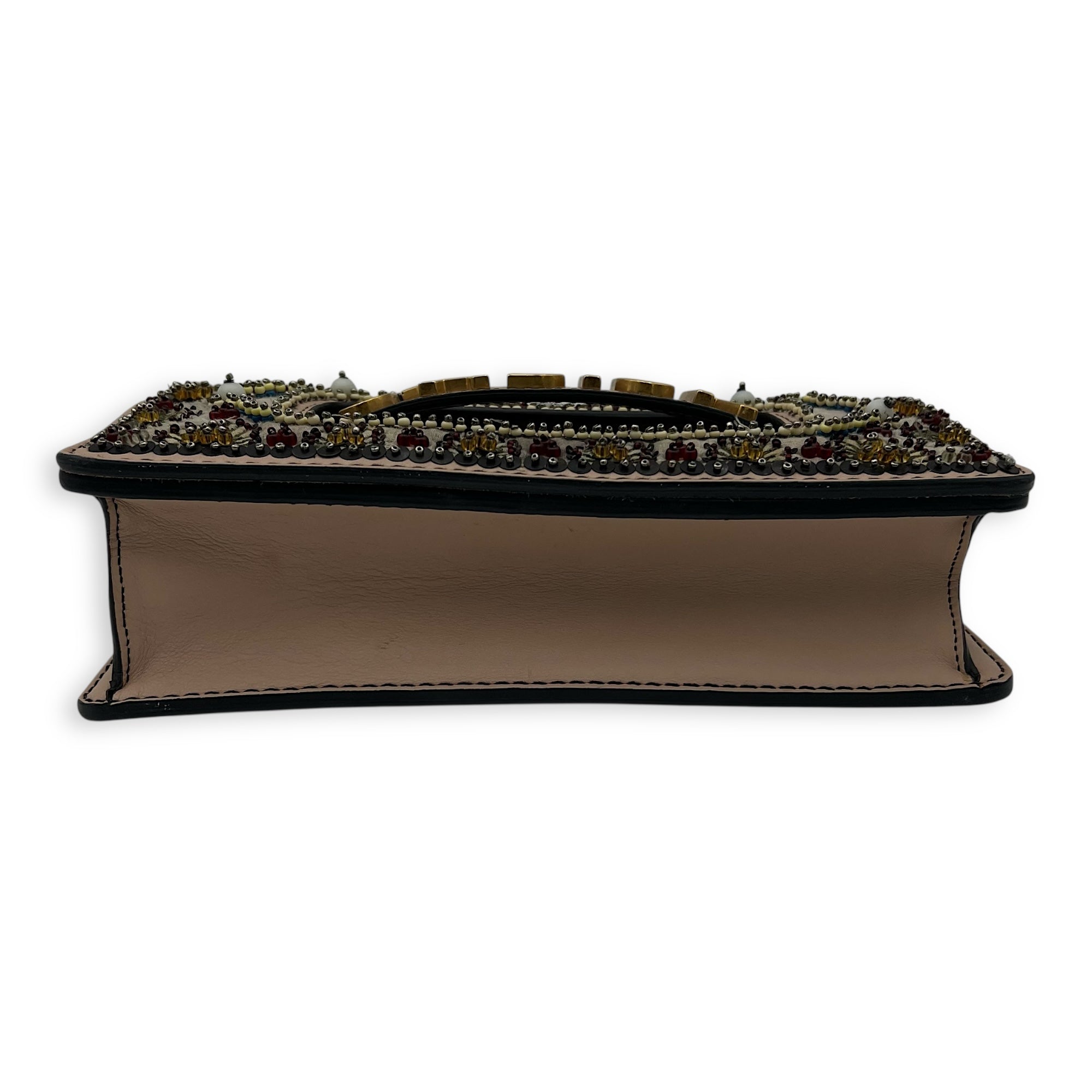 J'adior Shoulder Bag Pink in Calfskin, Gold hardware - Image 6