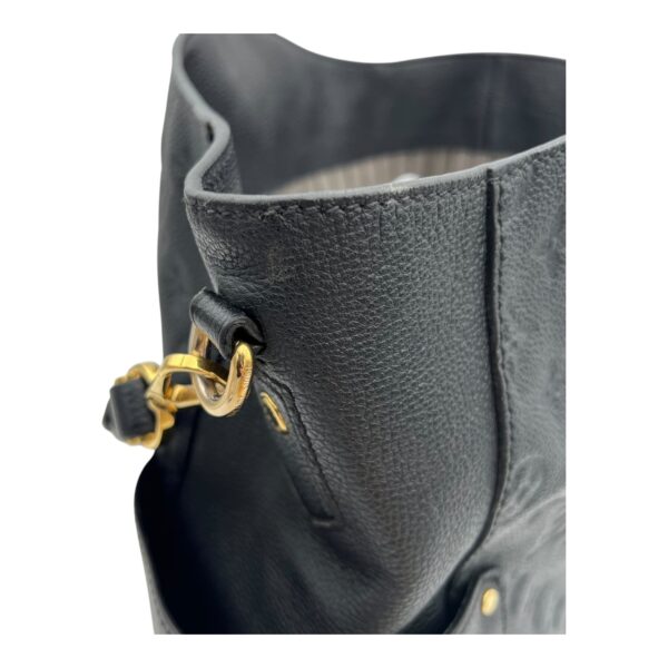 Bagatelle Shoulder Bag Black in Empreinte Leather, Gold hardware - Image 14