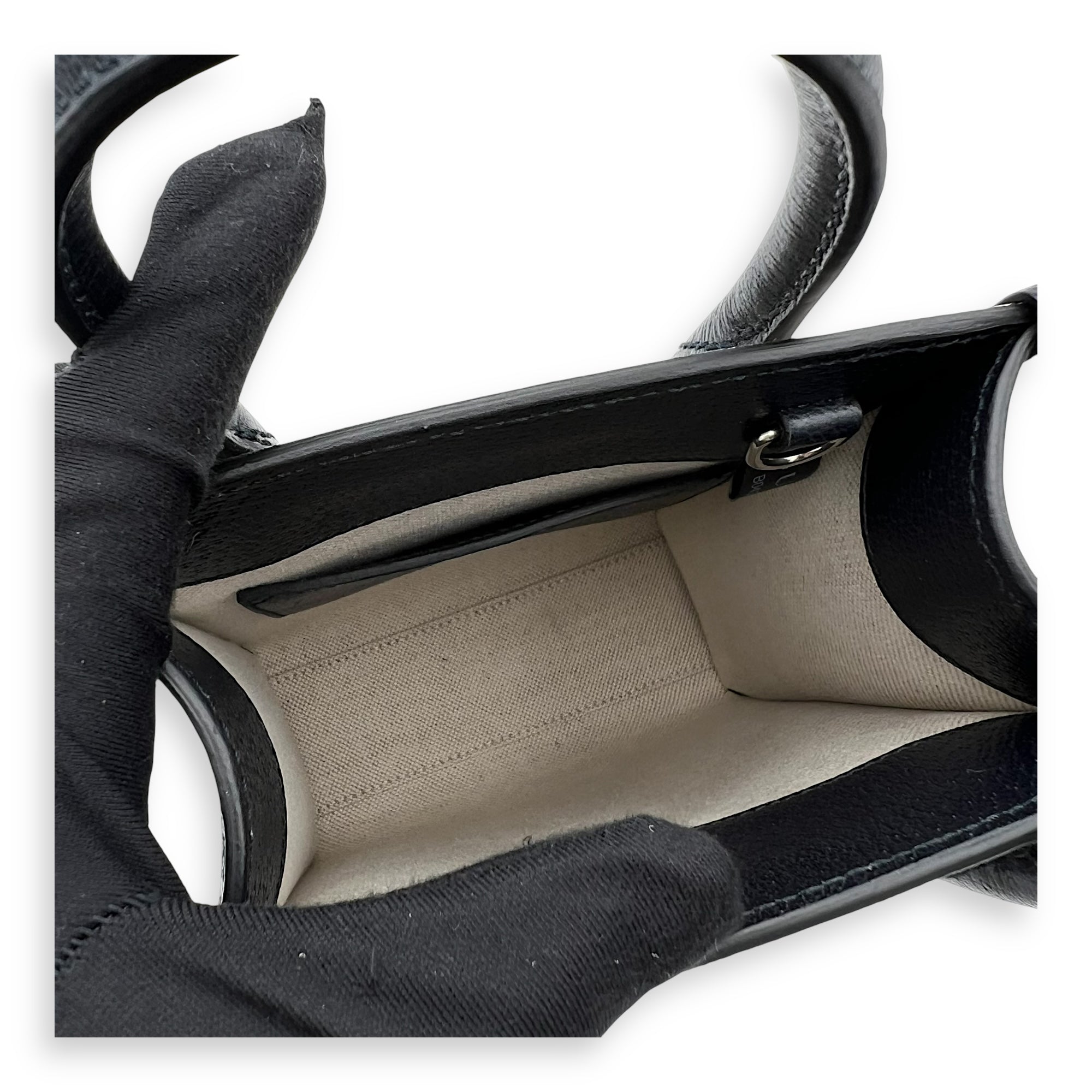 GG Supreme Top Handle Bag Blue in Coated Canvas, Silver hardware - Image 7