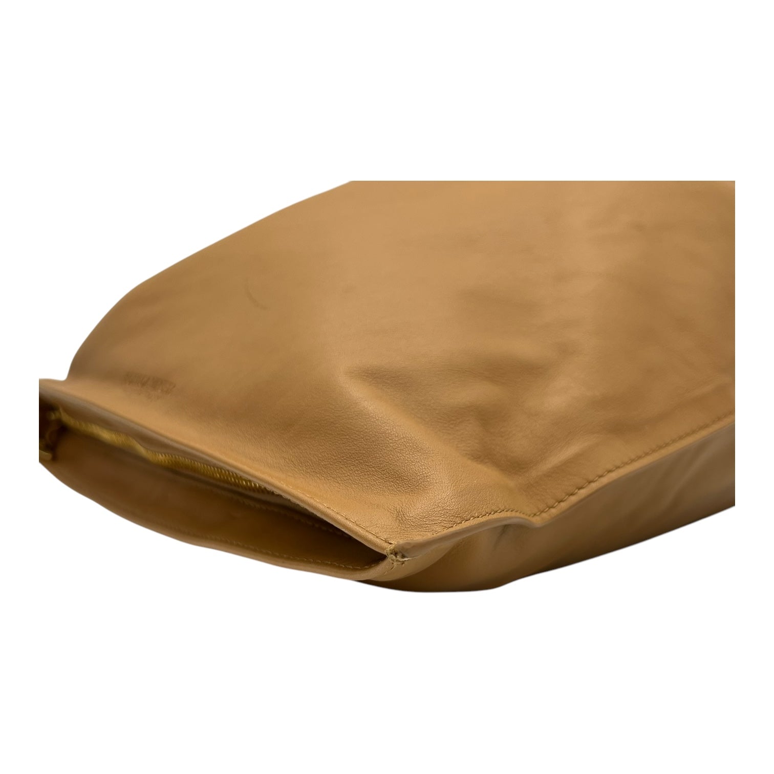 Twist Top Handle Bag Brown in Calfskin, Gold hardware - Image 12
