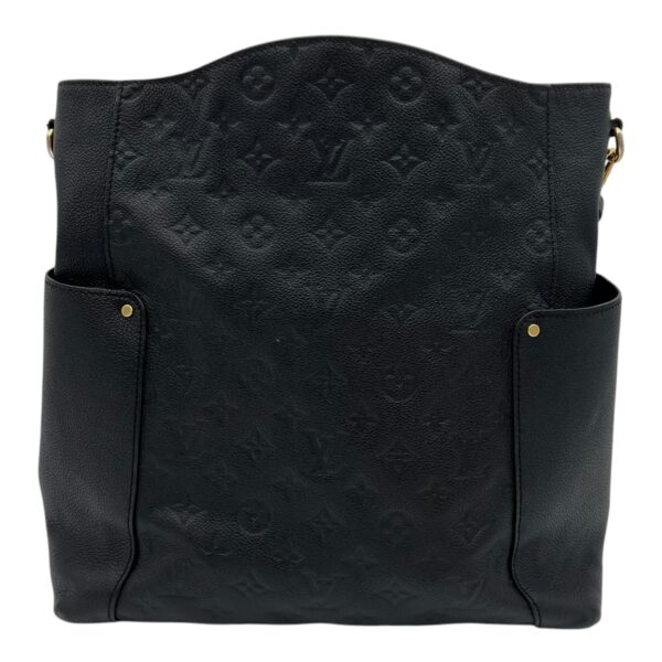 Bagatelle Shoulder Bag Black in Empreinte Leather, Gold hardware