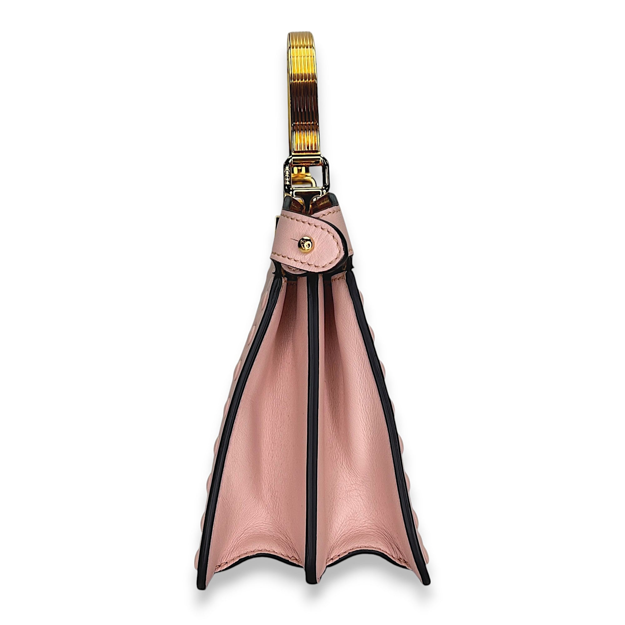 ISeeU Pink Top Handle Bag in Calfskin, Gold hardware - Image 4
